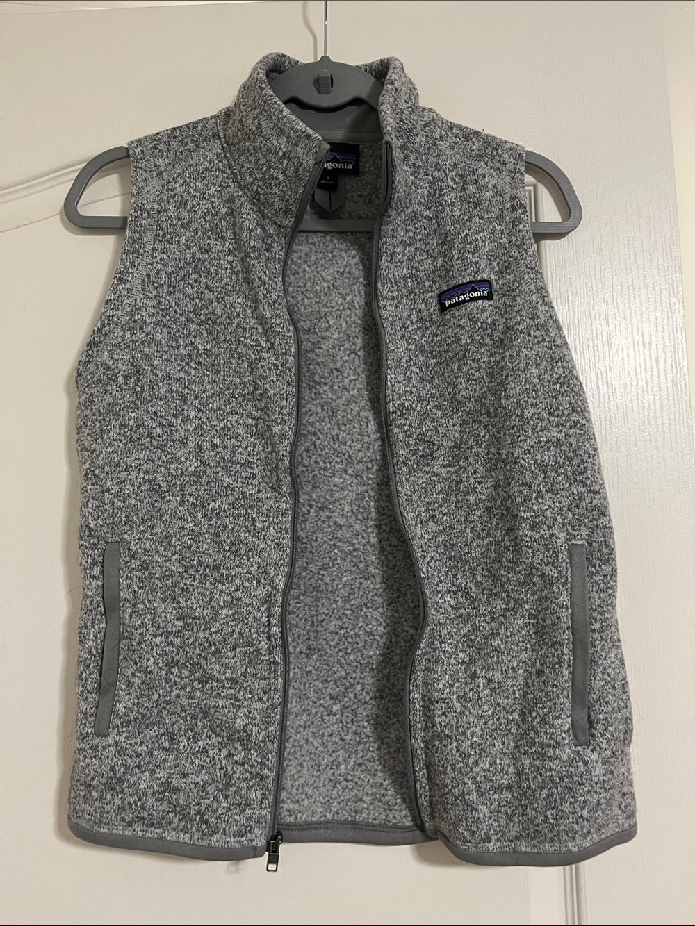 Patagonia Women’s Heather Gray Fleece Vest